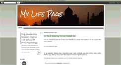 Desktop Screenshot of mylifepage.blogspot.com