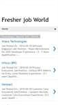 Mobile Screenshot of fresherjobworld.blogspot.com