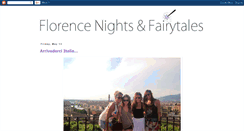 Desktop Screenshot of florencenightsandfairytales.blogspot.com