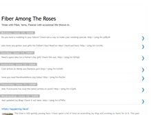 Tablet Screenshot of fiber-among-the-roses.blogspot.com