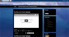 Desktop Screenshot of mromvivekomkumaromtewariom.blogspot.com