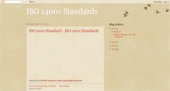Desktop Screenshot of iso-14001-standards.blogspot.com