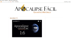 Desktop Screenshot of apocalipsefacil.blogspot.com