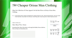 Desktop Screenshot of cheaperorisuemenclothing.blogspot.com