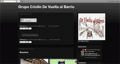 Desktop Screenshot of grupodevueltaalbarrio.blogspot.com