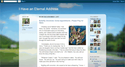 Desktop Screenshot of ihaveaneternaladdress.blogspot.com
