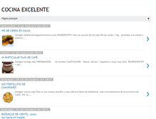 Tablet Screenshot of cocinaexcelente.blogspot.com