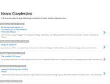 Tablet Screenshot of narcoclandestino.blogspot.com