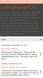 Mobile Screenshot of callingtherealyou.blogspot.com