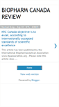 Mobile Screenshot of biopharmcanada.blogspot.com