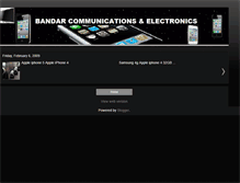 Tablet Screenshot of bandarcommunicationsandelectronics.blogspot.com