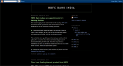 Desktop Screenshot of hdfc-bank.blogspot.com