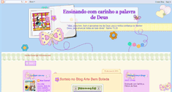 Desktop Screenshot of ensinandocomcarinhoapalavradedeus.blogspot.com