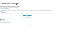 Tablet Screenshot of conhecerribalonga.blogspot.com