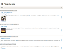 Tablet Screenshot of 13pavements.blogspot.com