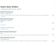 Tablet Screenshot of dudesdailywisdom.blogspot.com