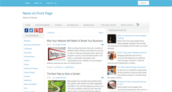 Desktop Screenshot of newsonfrontpage.blogspot.com