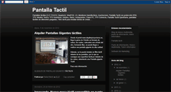 Desktop Screenshot of pantalla-tactil.blogspot.com