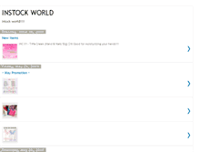 Tablet Screenshot of instock-world.blogspot.com