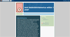 Desktop Screenshot of debtreliefofamerica-best.blogspot.com