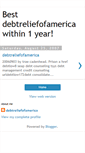 Mobile Screenshot of debtreliefofamerica-best.blogspot.com