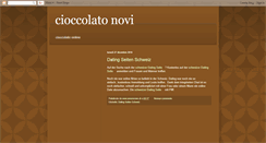 Desktop Screenshot of cioccolato-novi.blogspot.com