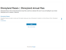 Tablet Screenshot of disneylandpasses.blogspot.com