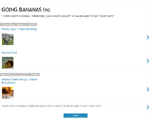 Tablet Screenshot of goingbananasinc.blogspot.com