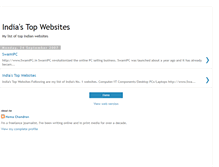 Tablet Screenshot of indiatopwebsites.blogspot.com