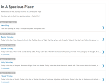 Tablet Screenshot of inaspaciousplace.blogspot.com