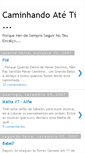 Mobile Screenshot of caminhandoateti.blogspot.com