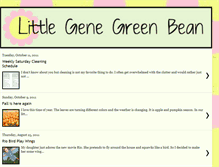 Tablet Screenshot of littlegenegreenbean.blogspot.com