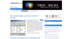 Desktop Screenshot of cybertricks365.blogspot.com