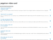 Tablet Screenshot of pegatronvideocard.blogspot.com