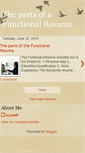Mobile Screenshot of partsofthefunctionalresume.blogspot.com
