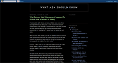 Desktop Screenshot of menshouldknowthis.blogspot.com