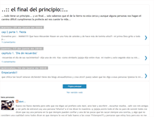 Tablet Screenshot of el-final-del-principio.blogspot.com