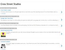 Tablet Screenshot of crossstreetstudios.blogspot.com