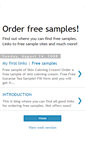 Mobile Screenshot of order-free-samples.blogspot.com
