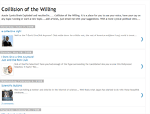 Tablet Screenshot of coillisionofthewilling.blogspot.com