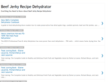 Tablet Screenshot of beef-jerky-recipe-dehydrator.blogspot.com