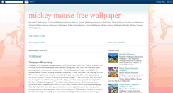 Desktop Screenshot of mickeymousefreewallpaper.blogspot.com