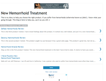 Tablet Screenshot of new-hemorrhoid-treatment.blogspot.com