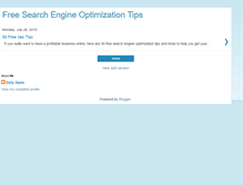 Tablet Screenshot of 50-search-engine-optimization-tips.blogspot.com