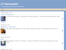 Tablet Screenshot of lilsamsquatch.blogspot.com