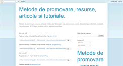 Desktop Screenshot of metodepromovare.blogspot.com