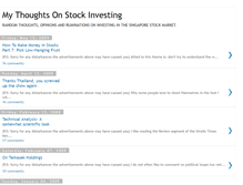 Tablet Screenshot of mystockthoughts.blogspot.com