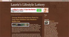 Desktop Screenshot of laurieslifestylelottery.blogspot.com