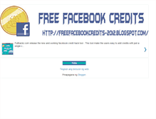 Tablet Screenshot of freefacebookcredits-2012.blogspot.com