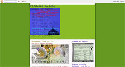 Desktop Screenshot of cuartabienal.blogspot.com